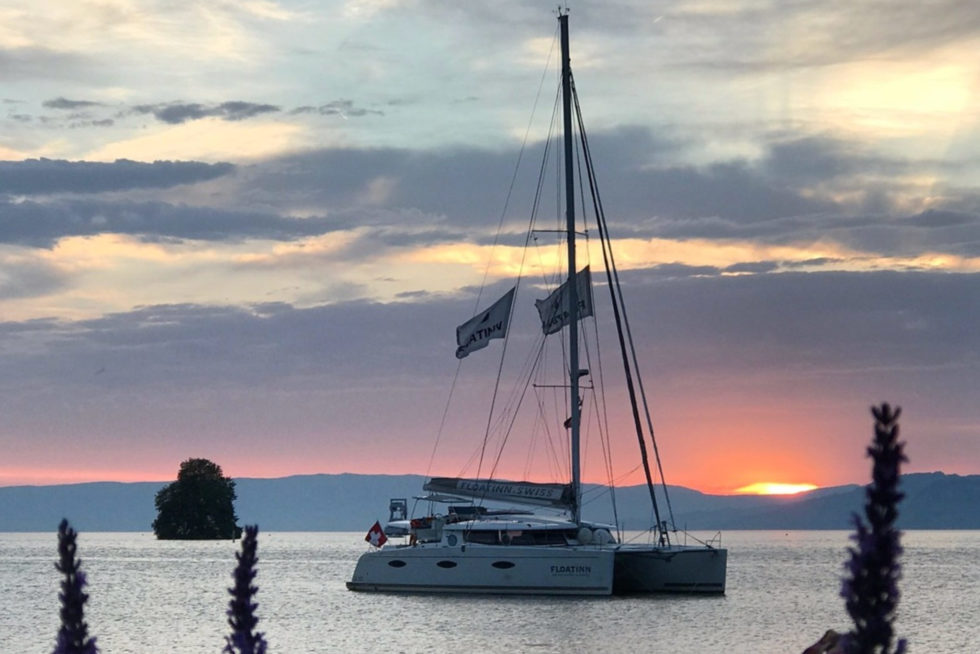 Croisière gourmande à bord du catamaran Floatinn sur le lac Léman